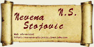 Nevena Stojović vizit kartica